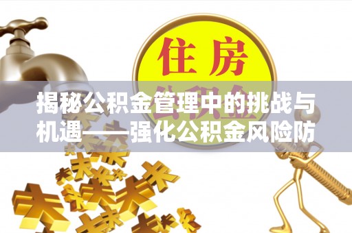 正蓝旗揭秘公积金管理中的挑战与机遇——强化公积金风险防控的多维策略
