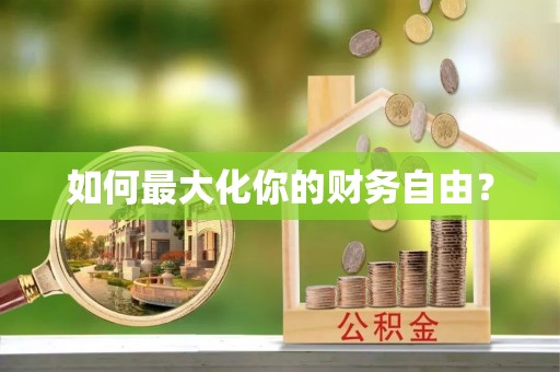 正蓝旗如何最大化你的财务自由？