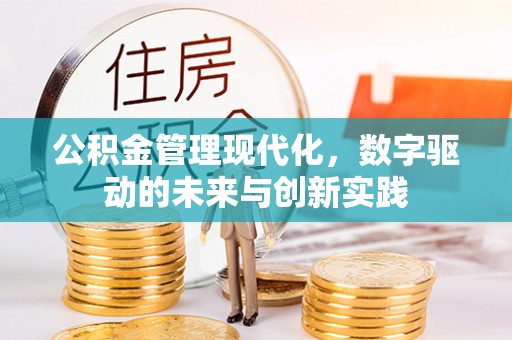 正蓝旗公积金管理现代化，数字驱动的未来与创新实践